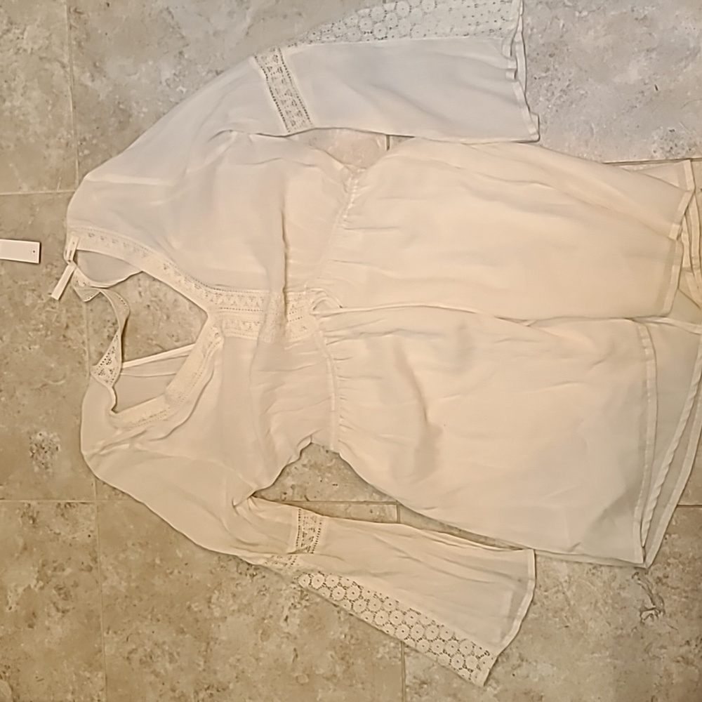 Cream short dress